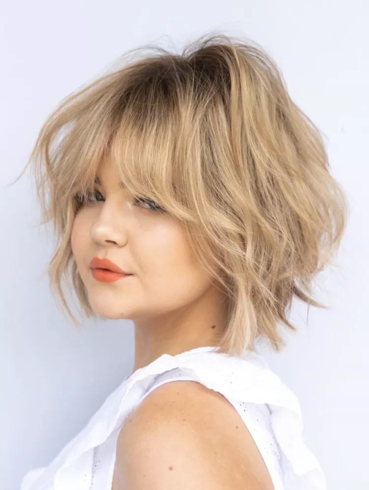 Textured Fringe Bob